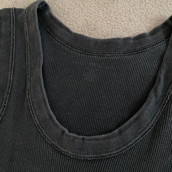 Brandy Melville Connor Tank Top Washed Grey - Picture 3 of 3